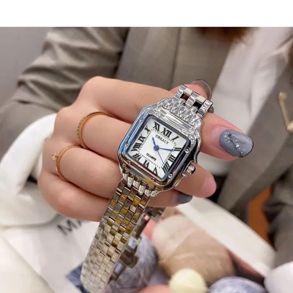 Panthere Classic Stainless Steel Gold Square Watch - Timeless Sophistica… - Picture 14 of 16